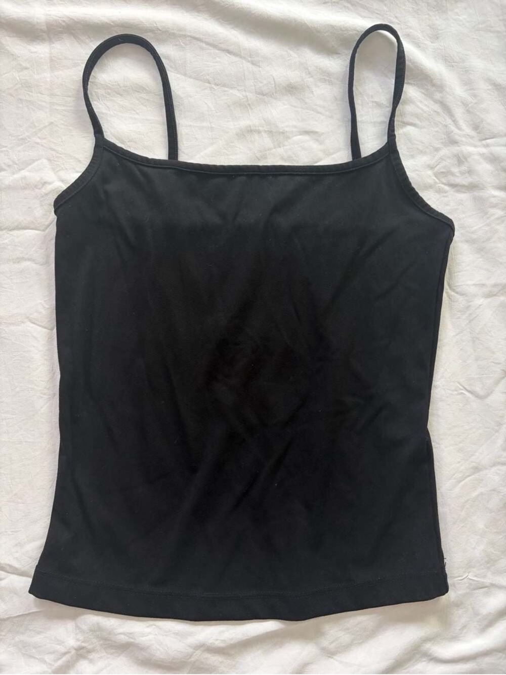Women's Black Spaghetti Strap Tank Top